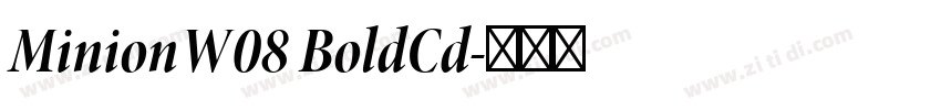 MinionW08 BoldCd字体转换